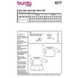 Patron Burda n°9277 Enfant : Robe & T-shirt