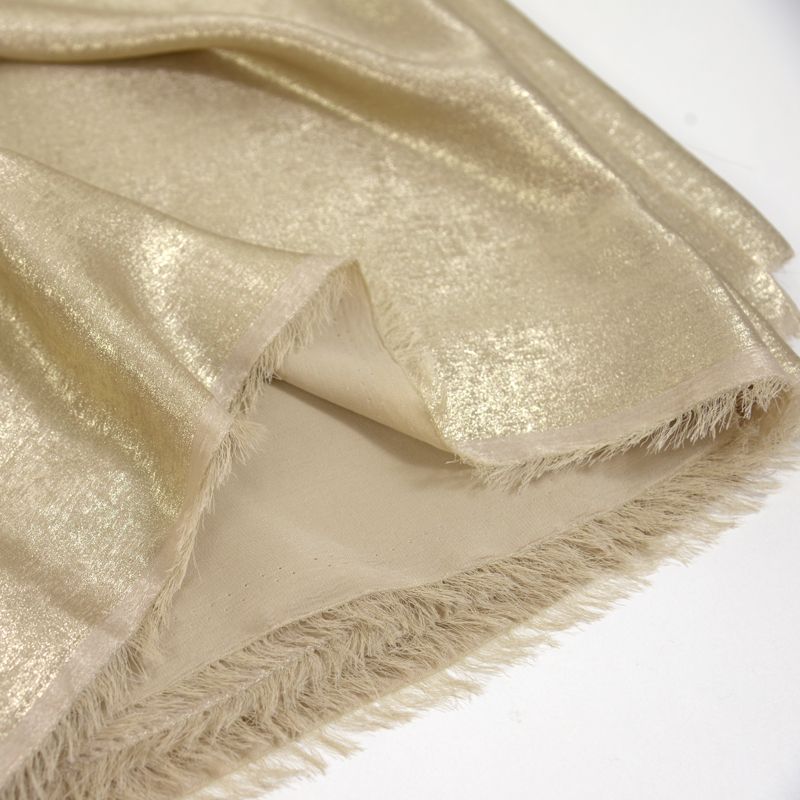 Crêpe irisé champagne