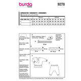 Patron Burda n°9278 Enfant : T-shirt et Pantalon