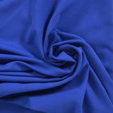 Crêpe polyviscose bleu roi