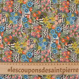 Coton liberty ® Minato kaki au mètre