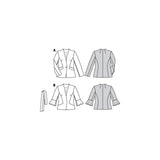 Patron Burda n°6100: Veste