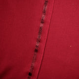 Tissu tailleur bambou rouge foncé