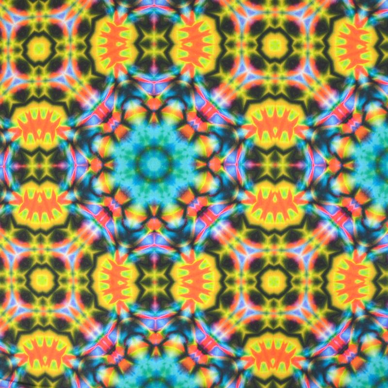 Coton imprimé électro jaune