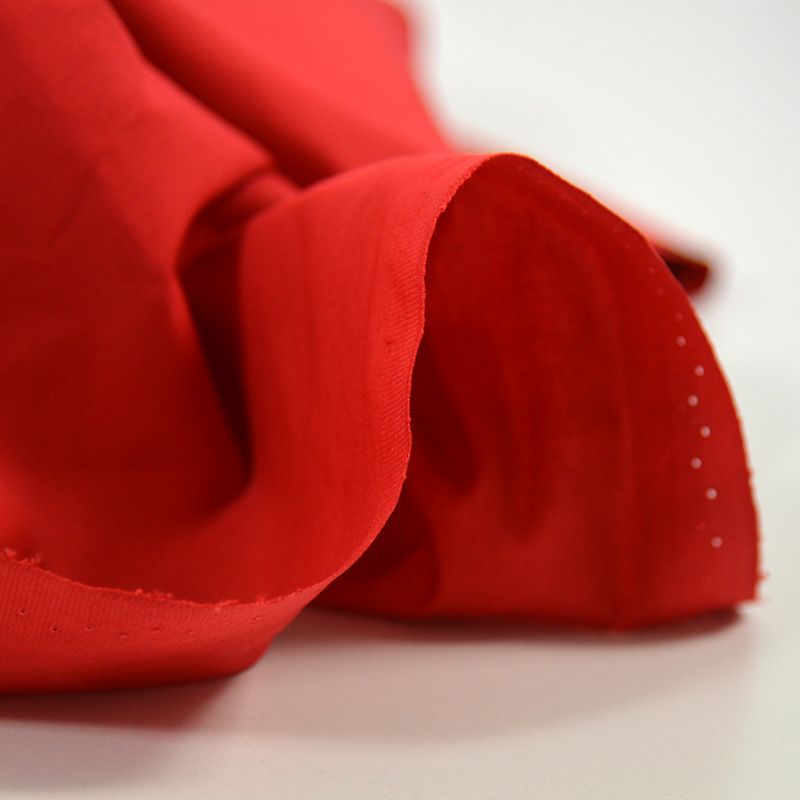 Coton uni rouge