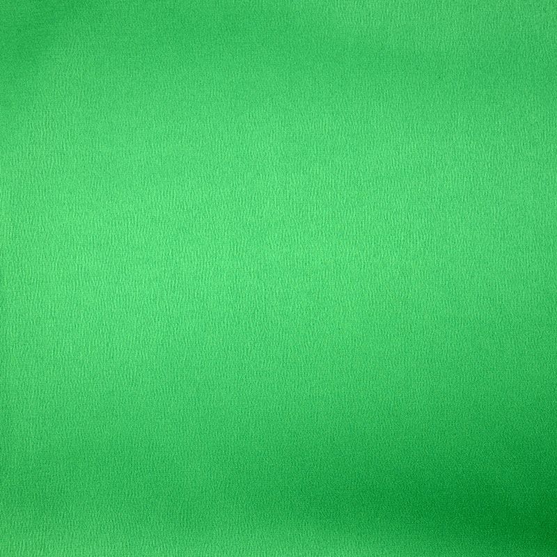 Crêpe satin polyester vert brillant