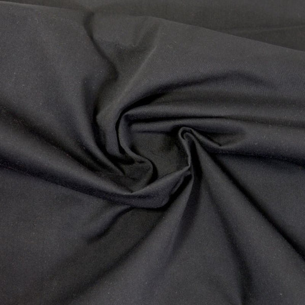 Gabardine polycoton sergé noir