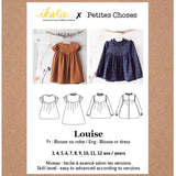 Patron de Couture Enfant LOUISE Blouse/Robe