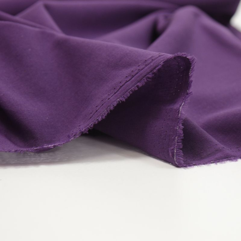 Voile de coton aubergine