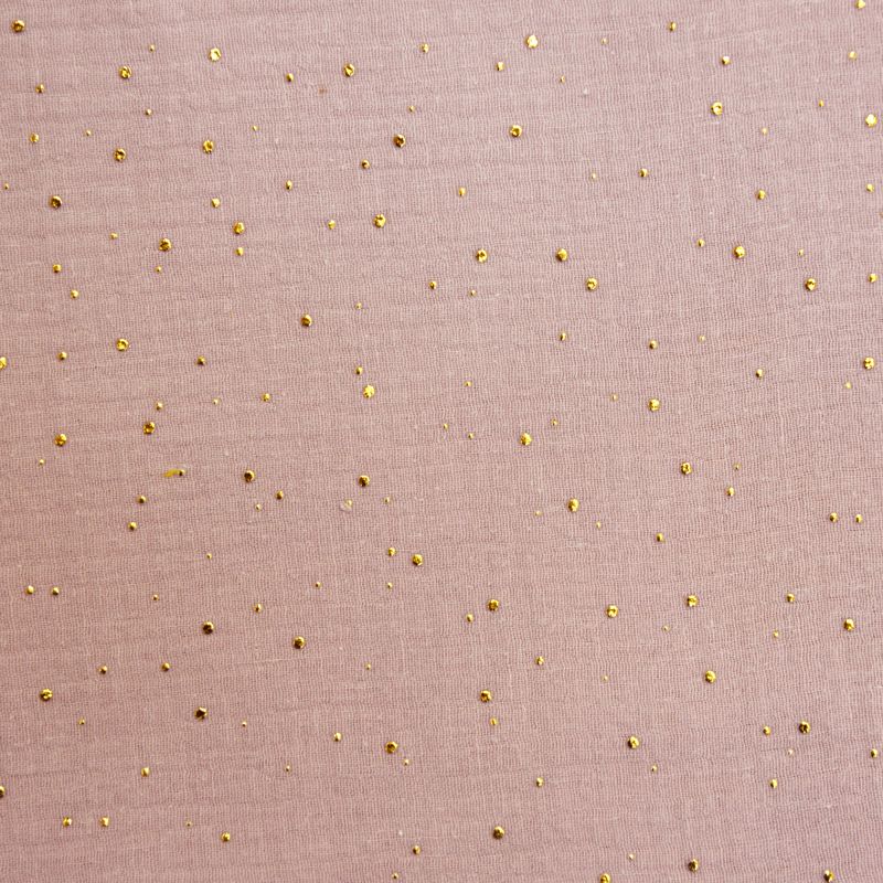 Double gaze nude confettis doré