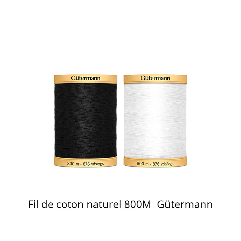 Hilo de algodón natural 800m - Gütermann