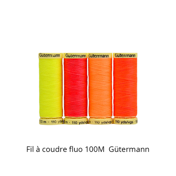 Fil pour tout coudre 100m - Tons FLUO - Gütermann