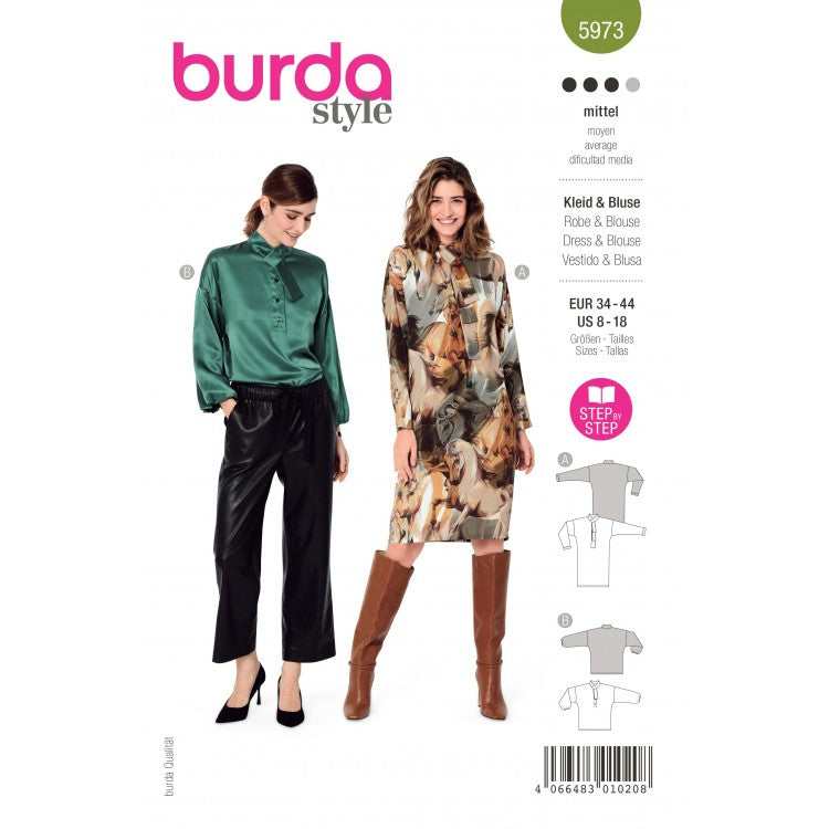 Patron Burda n°5973 : Robe & Blouse