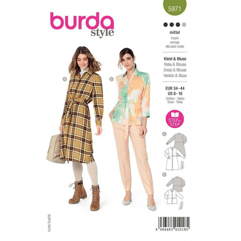 Patron Burda n°5953 : Robe & Blouse