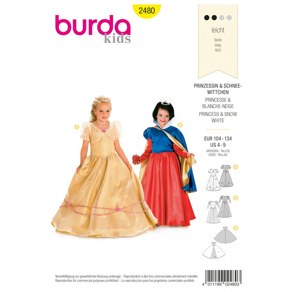 Patron robe top blanche neige